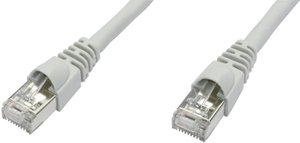 Kabel LAN Telegärtner L00006A0035, 1 szt., RJ45, CAT 6a, S/FTP, 50.00 m, szary