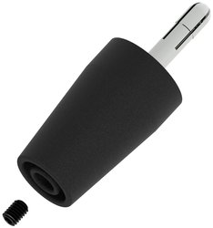 Złącze wtykowe Ø4mm, podłączenie przez kołek rozporowy, kolor czarny Electro PJP 3300-IEC-CD1-N Gniazdo adaptera 1 szt.