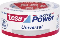 Uniwersalna taśma tekstylna tesa extra Power® — bardzo mocna przyczepność, do różnych zastosowań wewnątrz i na zewnątrz, może być rozdarta ręcznie Taśma materiałowa tesa tesa® extra Power 56388-00002-05 UNIVERSAL (D x S) 25 m x 50 mm 25 m 1 szt.
