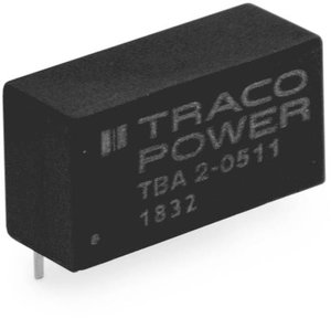 Przetwornica DC/DC, do PCB TracoPower TBA 2 TBA 2-0511, 2 W, 400 mA, 1 szt.