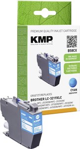 KMP Tusz Zamiennik Brother LC-3219XLC Cyjan  atrament KMP B58CX 1538,4003, 1 szt.
