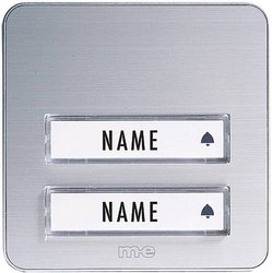 Płytka do dzwonka m-e modern-electronics KTA-2 A/S, 12 V/1 A, IP44, srebrny