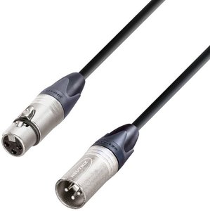 XLR Kabel połączeniowy 3.00 m AH Cables KM3FMBLK 1 szt.