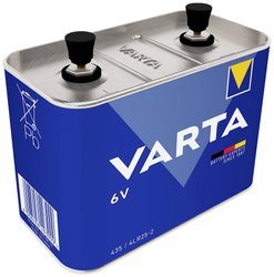 Bateria 4LR25-2 Varta 435101111, 6 V, 33000 mAh, alkaliczno-manganowe, przykręcony styk, 1 szt.