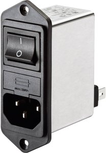 Filtr sieciowy Schaffner FN 282-1-06, 250 V/AC, 1 A, 7.5 mH