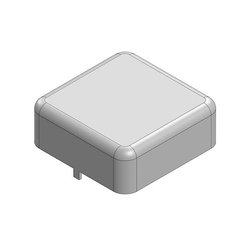 13,5 x 13,5 x 5 mm, jednoczęściowa, ciągniona bezszwowo osłona RF/osłona EMI (CRS) Obudowa ekranowana Masach TECH EMI/RFI-Abschirmung MS135-20S, 1 szt.