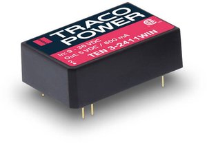 Przetwornica DC/DC, do PCB TracoPower TEN 3-2410WIN TEN 3-2410WIN, 3 W, 3.3 V/DC, 750 mA, 1 szt.