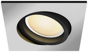 Lampa do zabudowy LED Philips Lighting Hue White Amb. Milliskin Einbauspot eckig aluminium 350lm Erweiterung Hue 871951433858600 5 W
