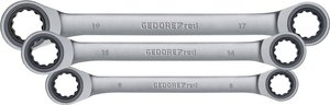 Klucz oczkowy podwójny z grzechotką zestaw Gedore RED R07405006 3300898   6 szt.