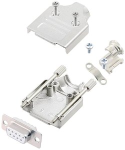 Zestaw listew żeńskich D-Sub encitech MHDM-09-DBS-W-K 6355-8005-11, rzędy: 2, styki: 9, 180 °, 1 szt.