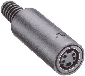 Złącze męskie okrągłe DIN MJ-372/8 Lumberg MJ-372/8 złącze żeńskie proste Ilość styków: 8  czarny 1 szt.