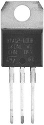 Triaki STM do 40A BTA_, BTB_ TO220AB, T STMicroelectronics BTA16-800BWRG   N/A N/A N/A