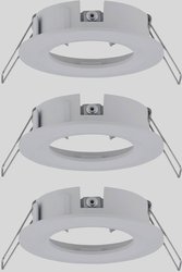 Oprawa wpuszczana LED Wybierz zestaw podstawowy sztywny IP44 okrągły 78mm maks. 3x10W biały mat Pierścień montażowy do oświetlenia Paulmann EBL Choose 92480 Zestaw 3-elementowy 10 W