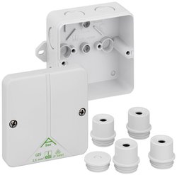 Puszka instalacyjna Spelsberg Abox m 025 AB-L, IP65, (D x S x W) 82 x 82 x 52 mm, szary, 1 szt.