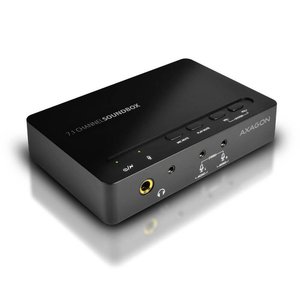 Soundbox AXAGON ADA-71, karta dźwiękowa USB 2.0, 7.1, SPDIF Karta dźwiękowa zewnętrzna AXAGON ADA-71 1 szt.