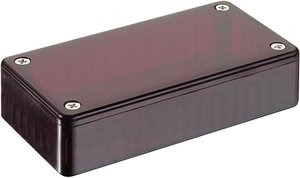 Obudowa uniwersalna Hammond Electronics, poliwęglan, czerwony, (D x S x W) 100 x 50 x 25 mm, 1 szt.