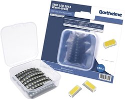 Barthelme  Zestaw diod SMD LED  3014 ciepły biały 3000 mcd 120 ° 30 mA 3 V 100 szt. towar pakowany luzem
