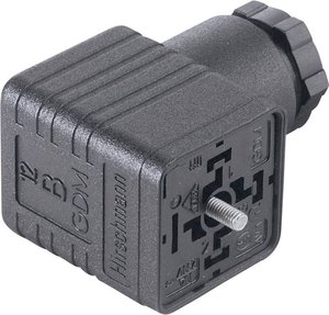 Złącze pod kątem prostym seria GDM czarny GDM 2011 Ilość styków:2 + PE Hirschmann Zawartość: 1 szt.