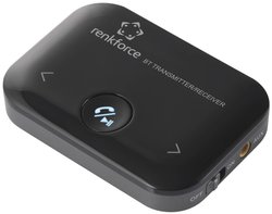Nadajnik/odbiornik muzyczny Bluetooth® Renkforce RF-BTR-150 Wersja Bluetooth: 5.0 8 m zintegrowany akumulator