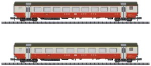 Wagon osobowy MiniTrix 18721 N Zestaw 2 samochodów osobowych Swiss Express firmy SBB Zestaw 2