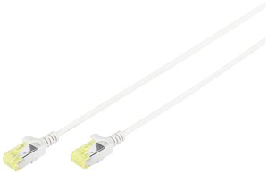Kabel Digitus LAN CAT 6A - 0,5 m - Slim Kabel sieciowy RJ45 - u/FTP ekranowany - kompatybilny z Cat-6 - Szary kabel LAN Digitus DK-1624-A-005S, 1 szt., RJ45, CAT 6a, U/FTP, 0.50 m, szary