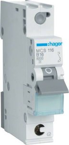 Wyłącznik automatyczny Hager MCS116 MCS116, 230 V, 400 V, 16 A