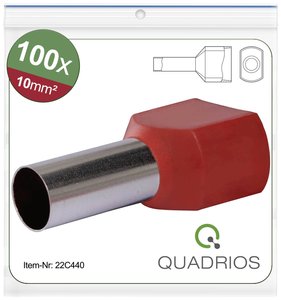 Podwójna końcówka Quadrios 22C440 22C440, z częściową izolacją , 10 mm², 1 zest.