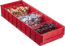 Skrzynka magazynowa Allit  456571  (D x S x W) 185 x 500 x 81 mm czerwony 1 szt.