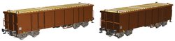 Wagon towarowy otwarty Piko H0 58235 Zestaw 2 gondoli Eaos H0 z ładunkiem drewna DB-AG