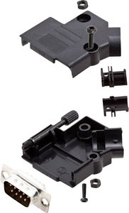 Zestaw listew męskich D-Sub encitech D45PK-P-09-DBP-K 6355-0034-01, rzędy: 2, styki: 9, 45 °, 1 zest.