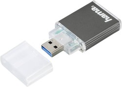 Czytnik kart pamięci, zewnętrzny Hama 124024 124024 USB 3.2 Gen 1 (USB 3.0)