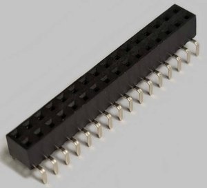 Listwa gniazdowa dwurzędowa z Dual Entry 2x16-biegunowy, prosta, pozłacana, raster 2,54 mm, wysokość 5,0mm, Izolacja nylonowa 9T, bez możliwości oddzielenia BKL Electronic 10122234 Listwa złączy żeńskich (standardowa) 1 szt.