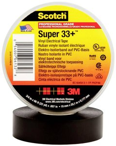 Taśma izolacyjna 3M Scotch® SUPER33+-19X20  (D x S) 20 m x 19 mm 20 m 1 szt.