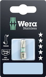 Bit Torx T 30 Wera 3867/1 TS SB SiS 05073625001 D 6.3 1 szt.