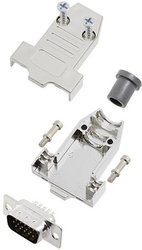 Zestaw listew męskich D-Sub TRU COMPONENTS TCDTNT09MHDP15K 7709212, rzędy: 3, styki: 15, 180 °, 1 szt.