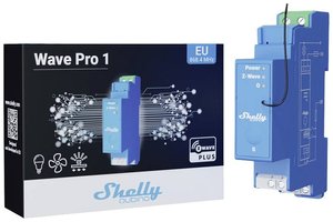 Przekaźnik Shelly maks. 16 A 1 faza 1 x 16 A Z-Wave Shelly Wave Pro 1  Przekaźnik na szynę DIN  Z-Wave