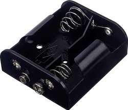 Uchwyt baterii na 2 baterie C Przyłącze zatrzaskowe TRU COMPONENTS BH-221B Komora baterii TRU COMPONENTS BH-221B 2 x C (R14), Złącze zatrzaskowe