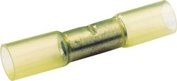Złącze doczołowe z osłonką termokurczliwą 3 mm²  z pełną izolacją  żółty DSG Canusa 7931300102 1 szt.