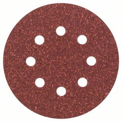 Zestaw arkuszy ściernych do szlifierek mimośrodowych, 25-częściowy, 8 otworów, 125 mm, 60 Papier ścierny ekscentryczny Bosch Accessories  2607019492  25 szt.