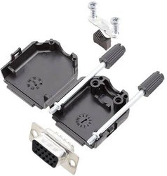 Zestaw listew żeńskich D-Sub Amphenol L17DPPK25-BK+L77HDB44S, rzędy: 3, styki: 44, 180 °, 1 szt.