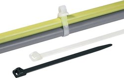 Opaski kablowe odpinane 565,3x12,5 mm, odporne na działanie promieni UV, czarne Opaska kablowa HellermannTyton RT250M-PA66UV-BK 131-75620, poliamid, 1 szt.