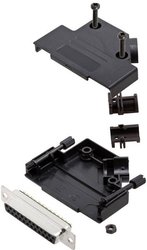 Zestaw listew żeńskich D-Sub TRU COMPONENTS TCD45PKP25DMSK 7709020, rzędy: 2, styki: 25, 45 °, 1 szt.