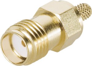 Gniazdo kablowe SMA Telegartner J01151A0611, zaciskane, 50 Ohm