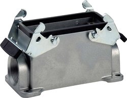 Obudowa gniazda cokołowa, wersja niska, 1 wejście kablowe, klamra podwójna, seria H-B 16 Obudowa podstawowa M25 EPIC® H-B 16 LAPP 19074000 1 szt.