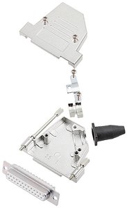 Zestaw listew żeńskich D-Sub encitech DTSL25-LJSRG-S-DBS-W-K 6355-8042-13, rzędy: 2, styki: 25, 45 °, 1 szt.