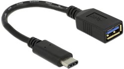 Przejściówka, adapter USB Delock 65634 65634, [1x złącze męskie USB-C - 1x złącze żeńskie USB-A 3.2 Gen 1 (USB 3.0)]