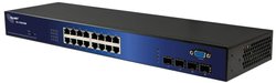 Przełącznik ALLNET ALL-SG8420M Switch L2 Gigabit Ethernet (10/100/1000) 19U Allnet ALL-SG8420M Switch sieciowy 19''  16 + 4 Porty 1000 MBit/s