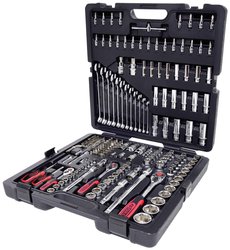Zestaw kluczy nasadowych 1/4",+3/8",+1/2", CHROMEplus, 216 szt Zestaw kluczy nasadowych KS Tools 918.0216 918.0216