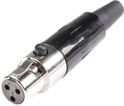 Złącze kablowe mini XLR, żeńskie, 3-Pin Hicon HI-XMCF3