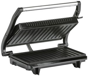 Grill kontaktowy Tristar - opiekacz do kanapek w wykonaniu ze stali nierdzewnej Grill kontaktowy Tristar GR-2846, 700 W, czarny